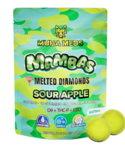 Sour Apple Melted Diamonds Gummies