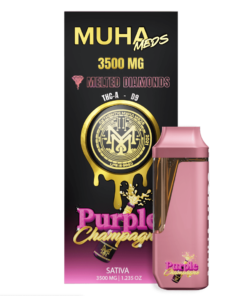 Purple Champagne Melted Diamonds Disposable