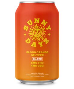 Sunny Dayz Delta 9/CBG Blaze Seltzer – Blood Orange